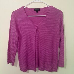 Juliana Collezione Pink 4-Button Cardigan, Discontinued Design, Size Small 💕